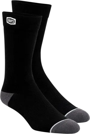 100% Solid Socks - Black - Large/XL 20050-00001