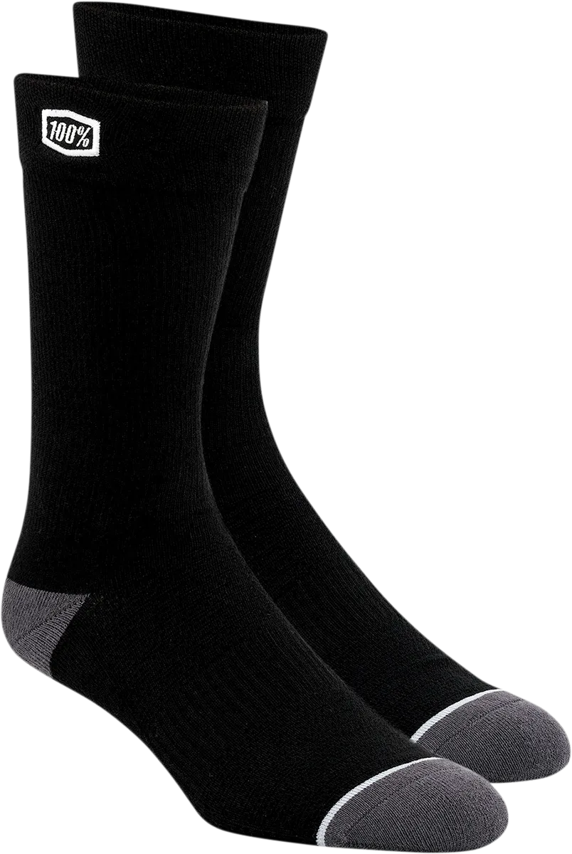100% Solid Socks - Black - Large/XL 20050-00001