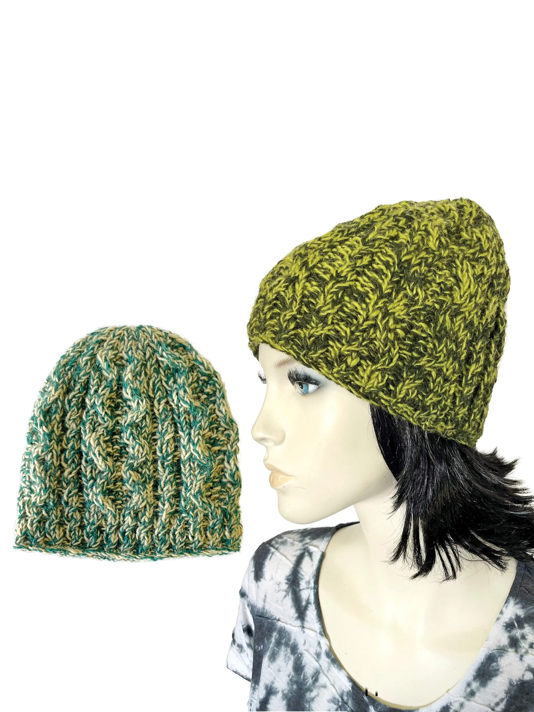 Beanie Hat Cable Knit