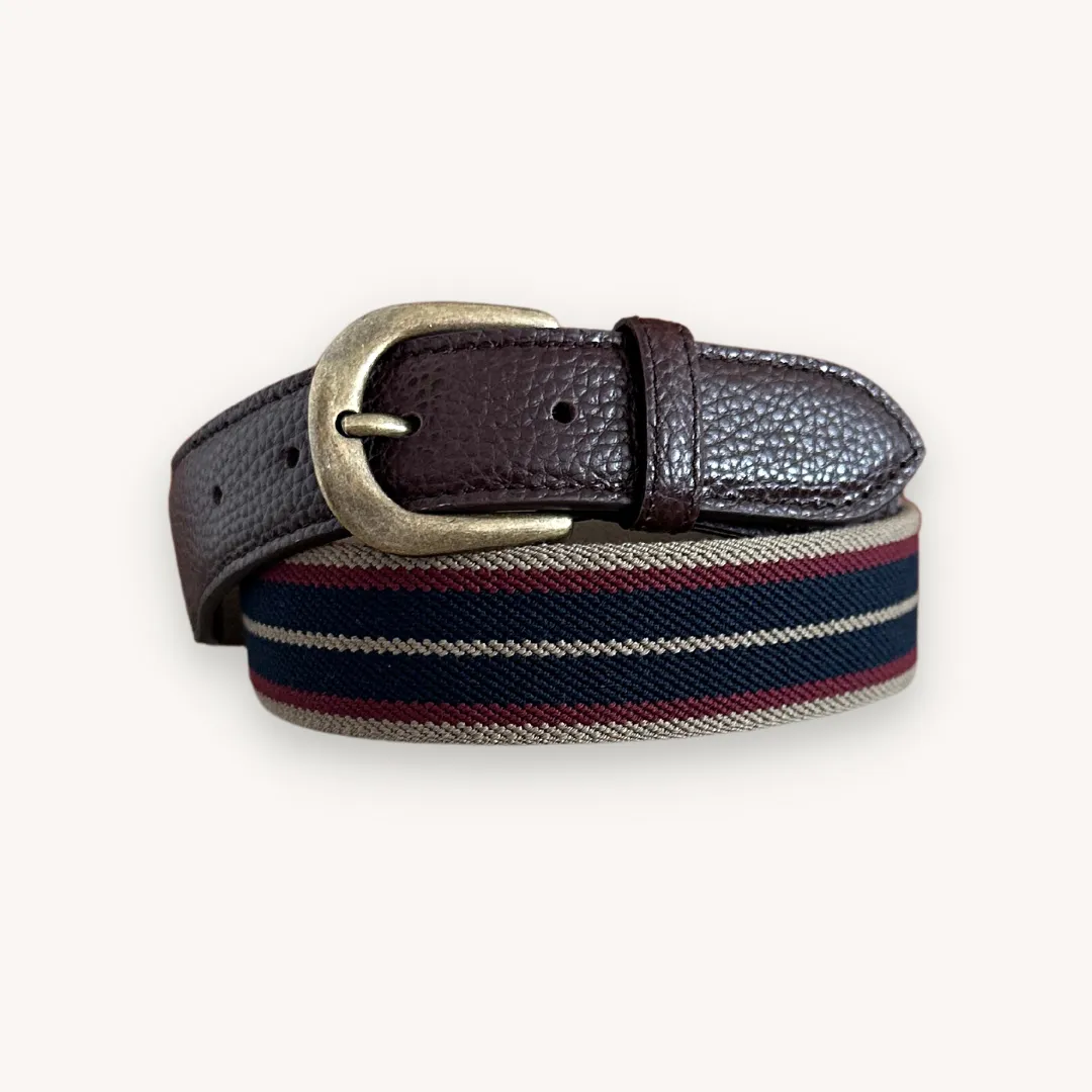 Beige Striped Sailor Belt