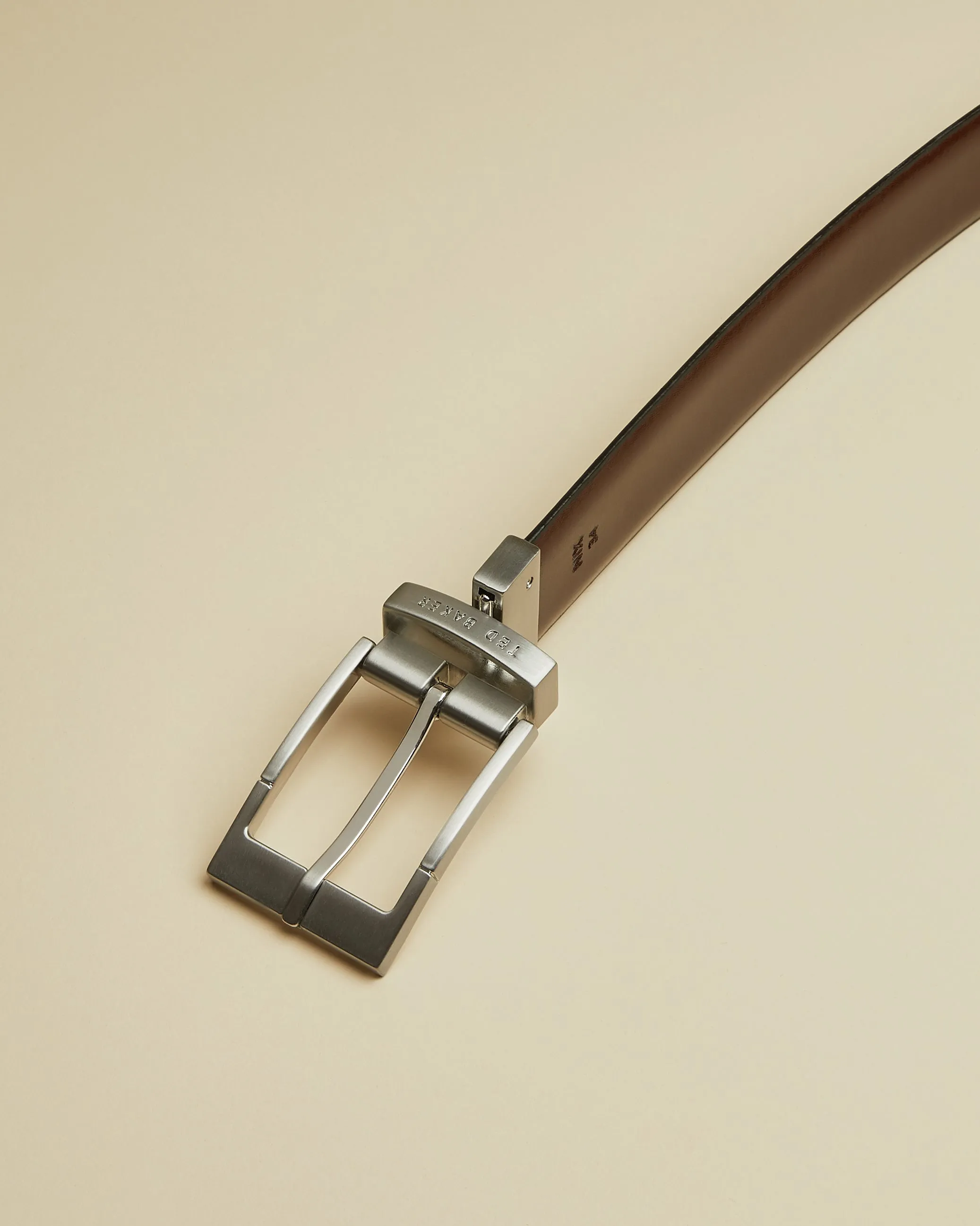 Connary Reversible Leather Belt Black