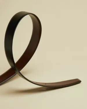Connary Reversible Leather Belt Black