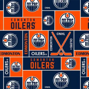 Edmonton Oilers NHL Hockey Fleece Licensed