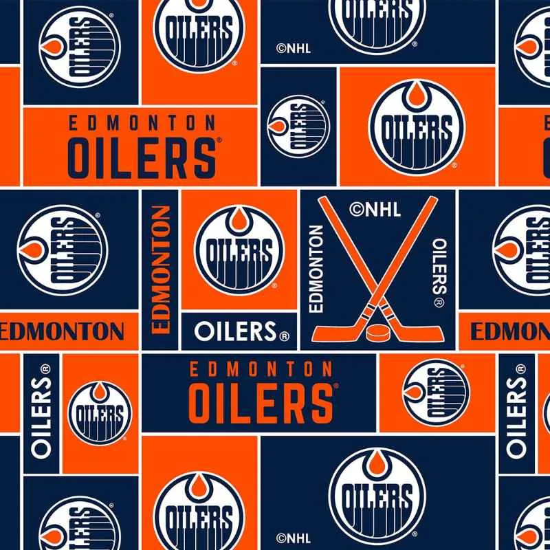 Edmonton Oilers NHL Hockey Fleece Licensed