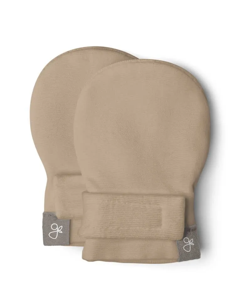 Goumi Stay-On Scratch Mittens, Sandstone