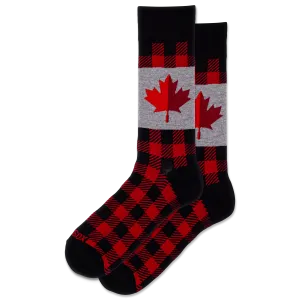 HOTSOX Men's Maple Leaf Crew Socks