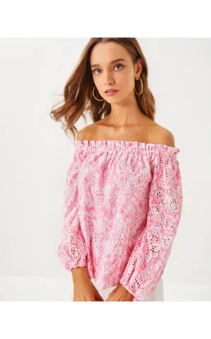 Jamielynn Off-the-Shoulder Top Tulip To Tango