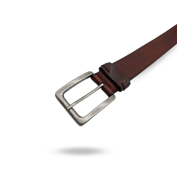 LUCAS - Mens Brown Leather Belt