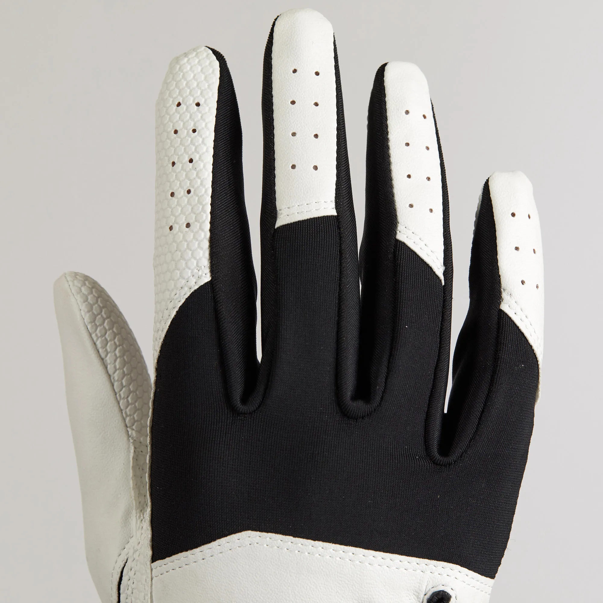Men's Resistance Left Hand Golf Gloves White/Black INESIS, White Black