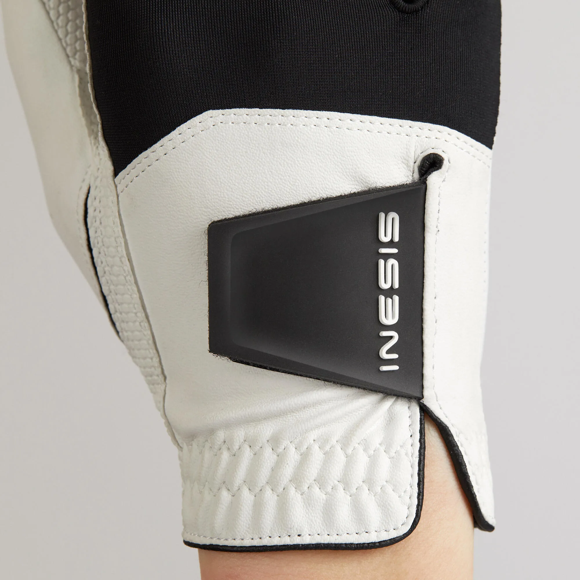 Men's Resistance Left Hand Golf Gloves White/Black INESIS, White Black