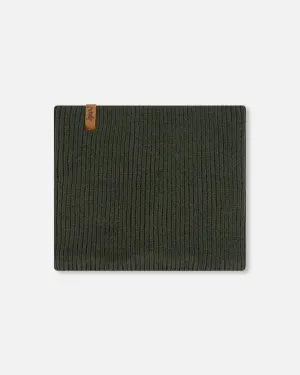Mid-Season Knit Neckwarmer Forest Green