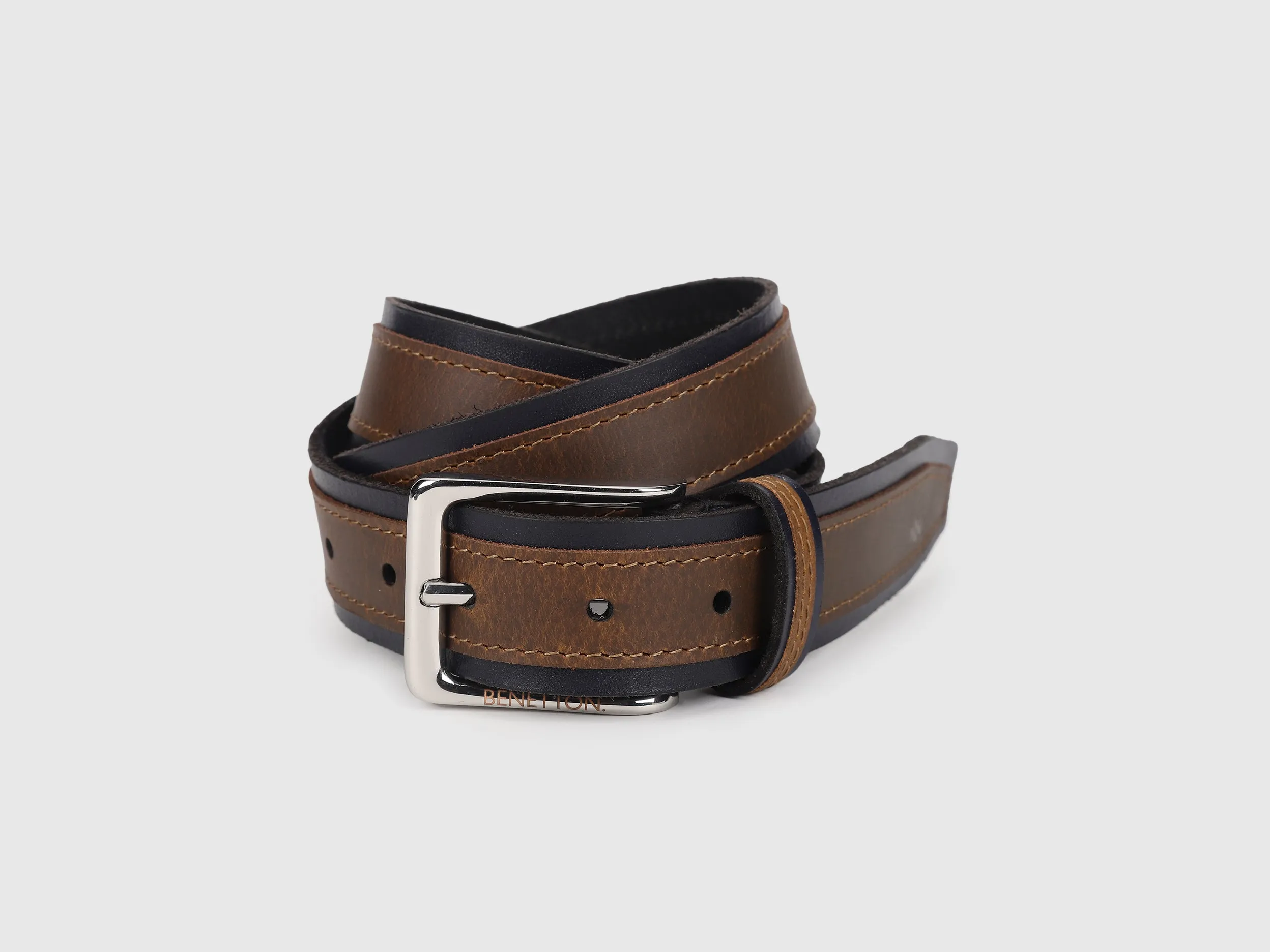 Pure Leather Two-Colour Belt