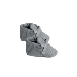 Quincy Mae Baby Booties - Washed-Indigo
