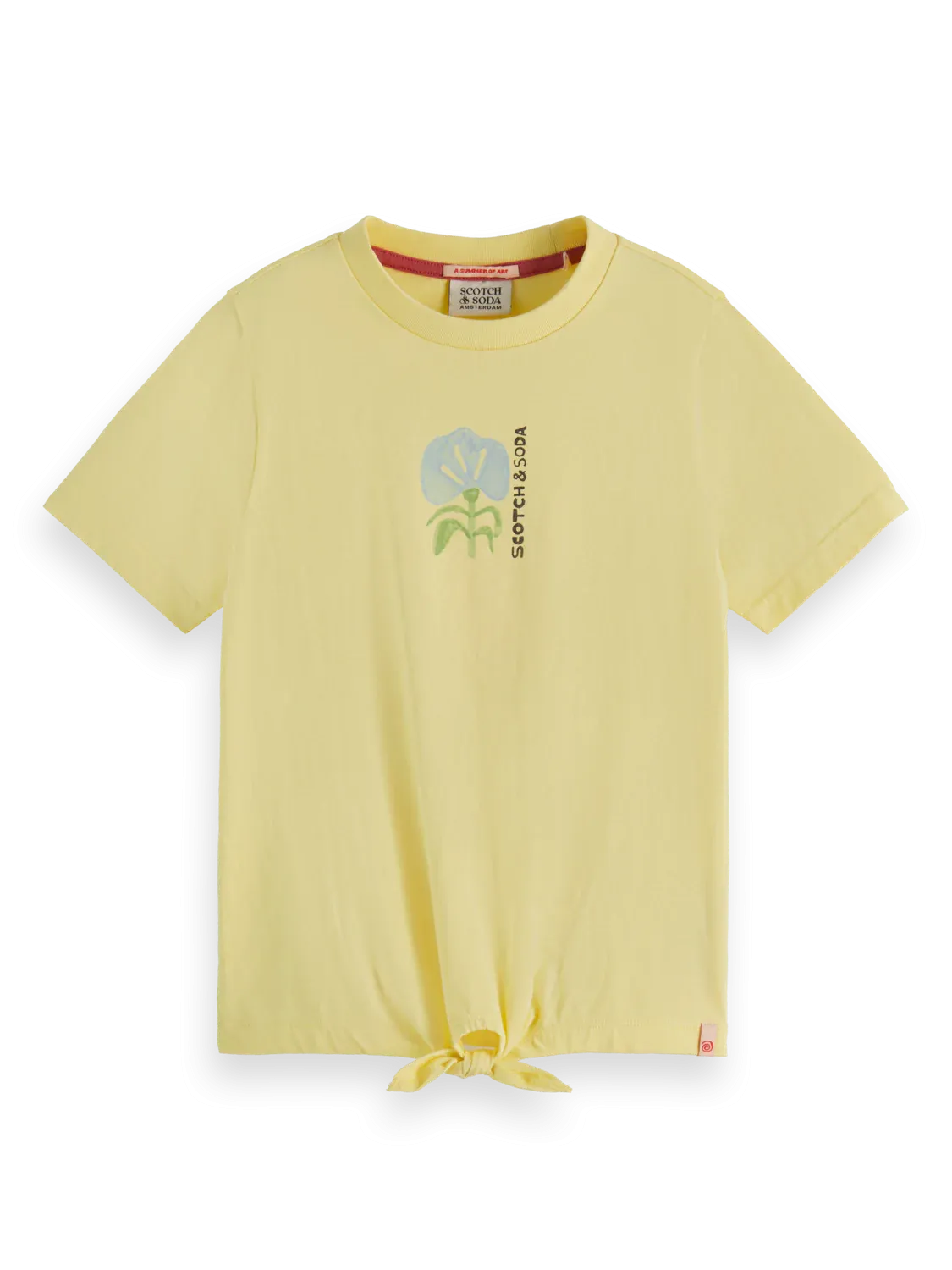 SCOTCH & SODA PRINTED KNITTED T-SHIRT