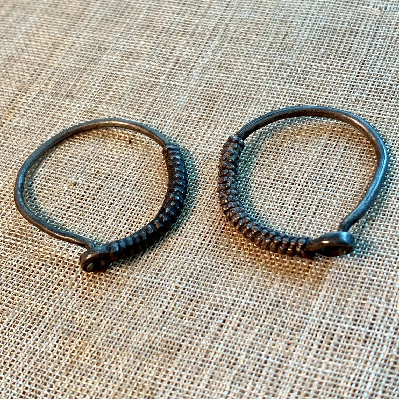 Small Silver Hoop Earrings from Yemen