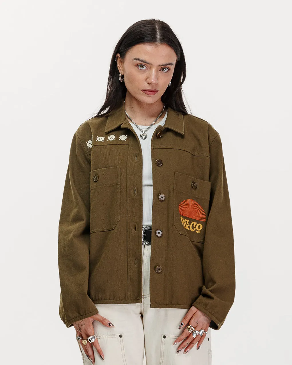 Sunset Work Overshirt - Olive