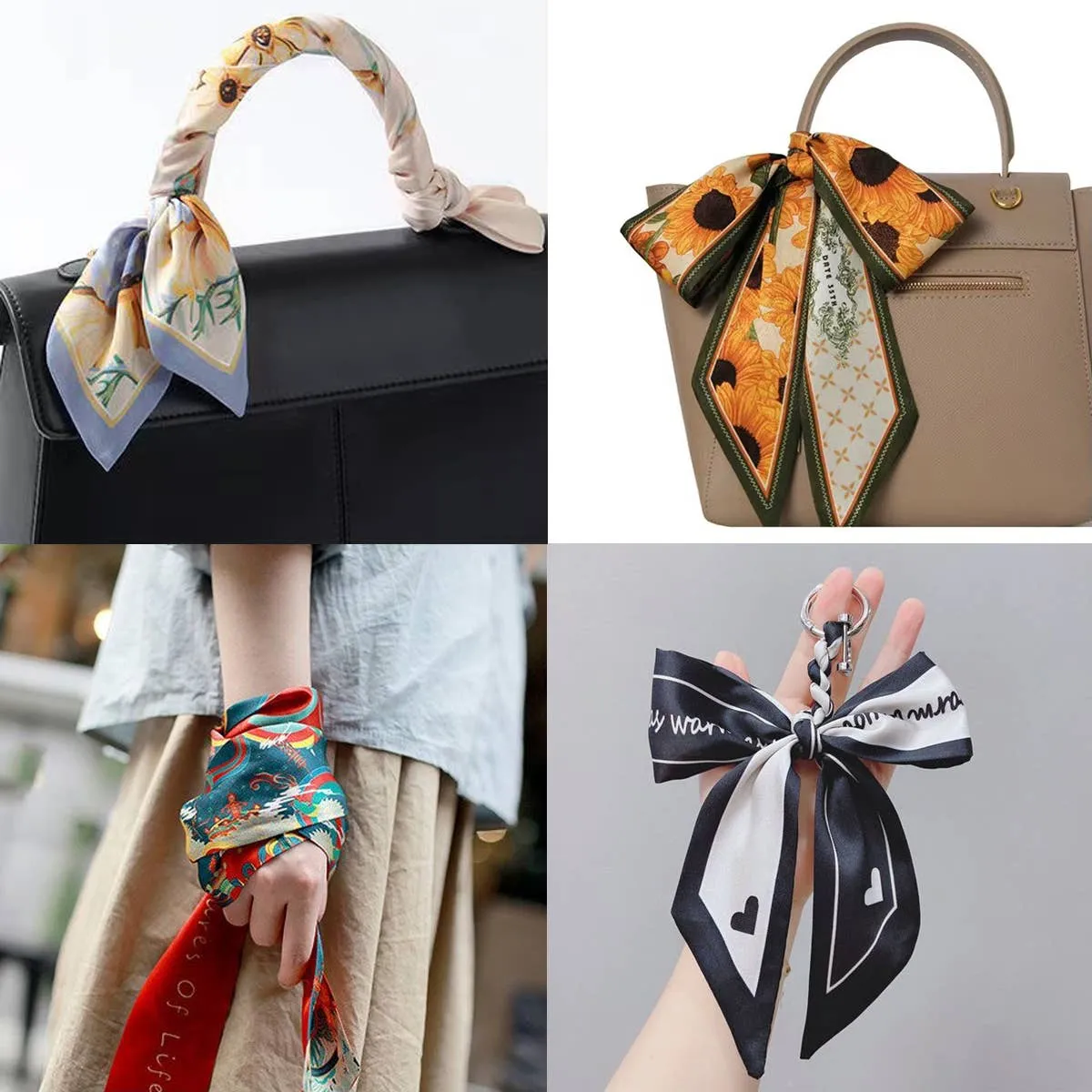 WOMEN ELEGANT SILK SCARVES