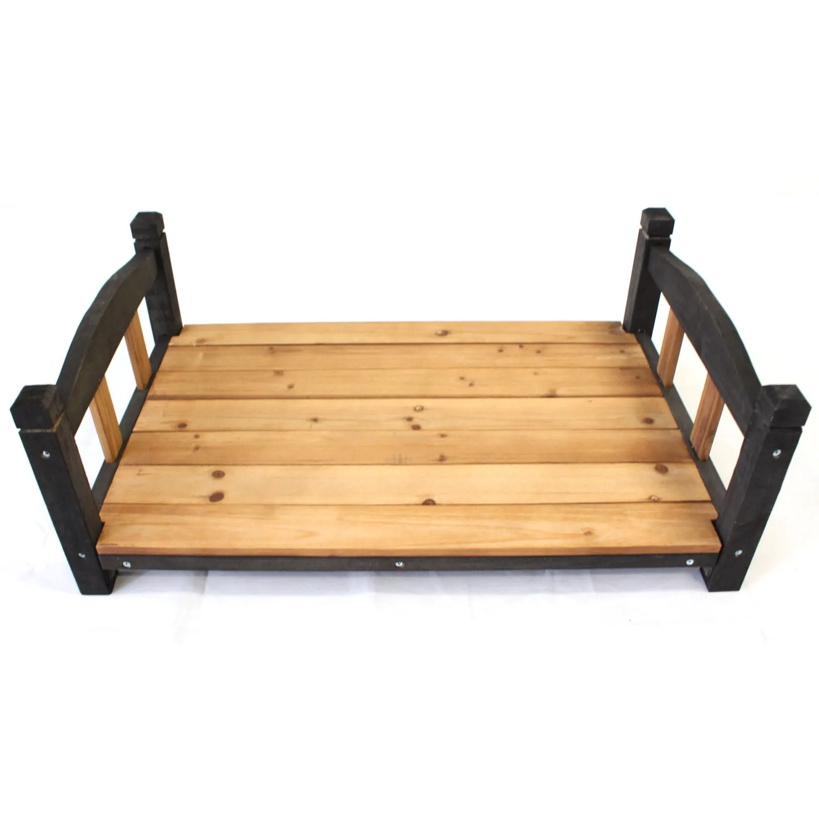 Wooden Patio for Large Peak Roof Wooden Kennel